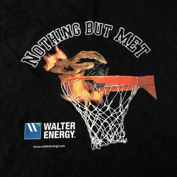 Men’s Black Walter Energy ‘Nothing But Met’ Graphic Tee - Picture 5 of 5